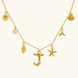 Avaria Ocean Initial Necklace