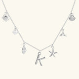 Avaria Ocean Initial Necklace