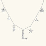 Avaria Ocean Initial Necklace