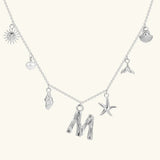Avaria Ocean Initial Necklace