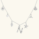 Avaria Ocean Initial Necklace