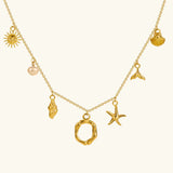 Avaria Ocean Initial Necklace