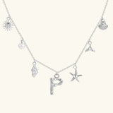 Avaria Ocean Initial Necklace