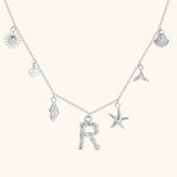 Avaria Ocean Initial Necklace