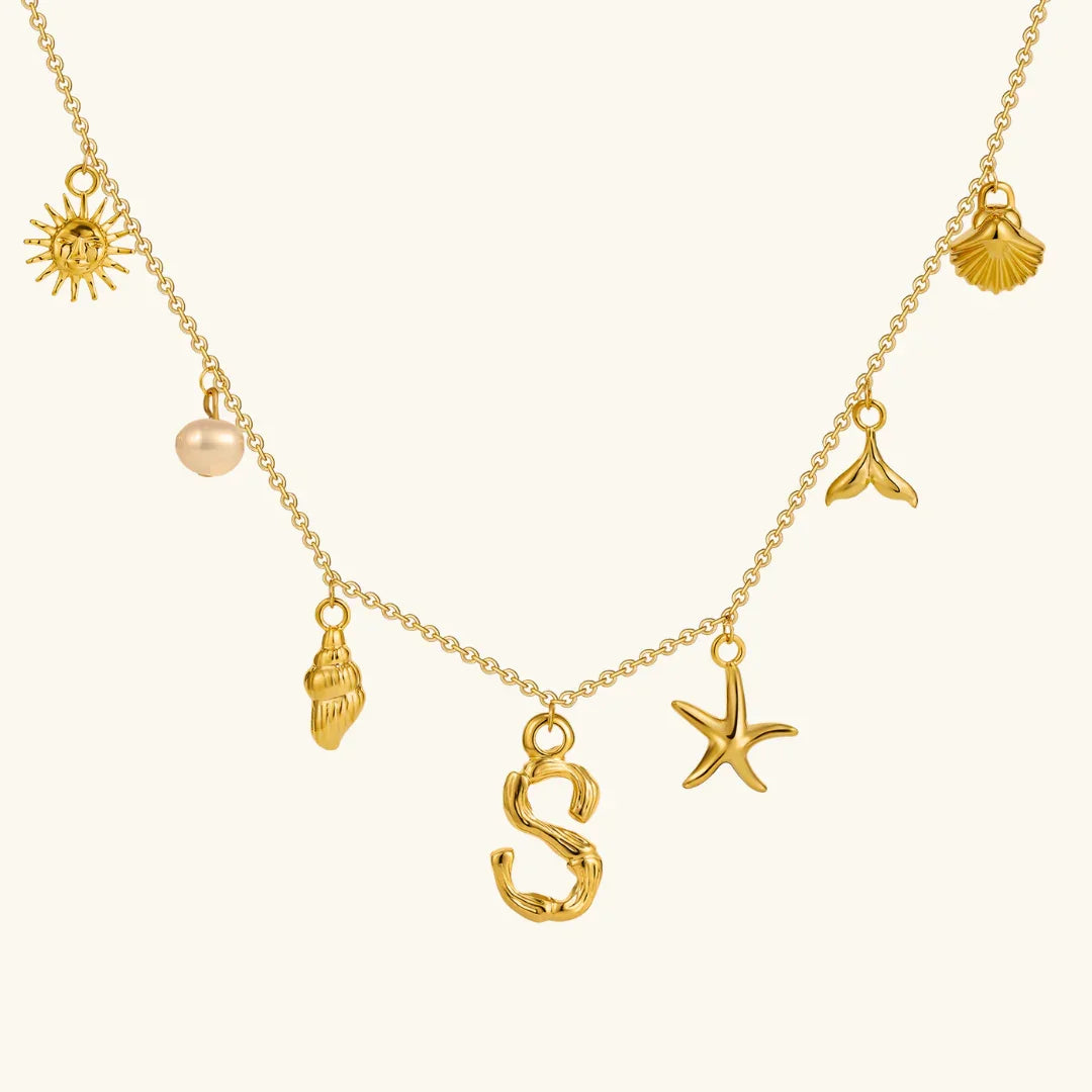 Saldonia  Ocean Initial Necklace