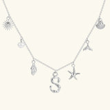 Avaria Ocean Initial Necklace