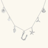 Avaria Ocean Initial Necklace