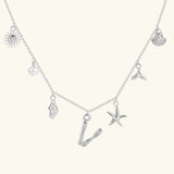 Avaria Ocean Initial Necklace