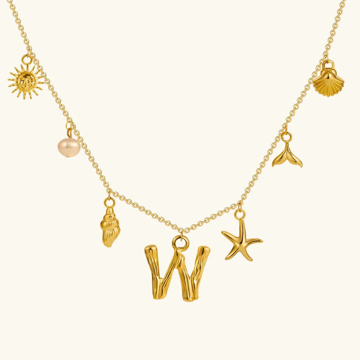 Saldonia  Ocean Initial Necklace