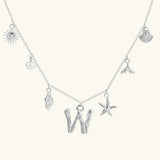 Avaria Ocean Initial Necklace