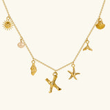 Avaria Ocean Initial Necklace