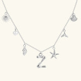 Avaria Ocean Initial Necklace
