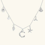 Avaria Ocean Initial Necklace