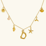 Avaria Ocean Initial Necklace