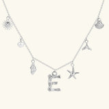 Avaria Ocean Initial Necklace