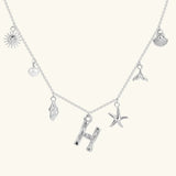 Avaria Ocean Initial Necklace