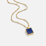 Astoria Blue Stone Pendant Necklace