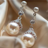 Dangling Big Pearl Earrings