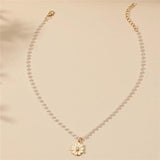Daisy with Pearl Pendant