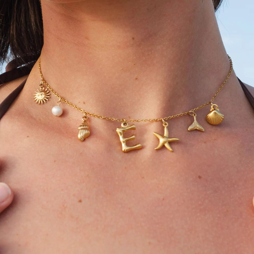 Saldonia  Ocean Initial Necklace