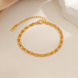 Nusa Woven Chain Bracelet | White Gold