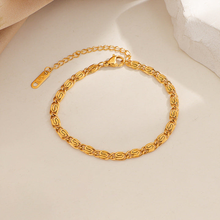Nusa Woven Chain Bracelet | Gold