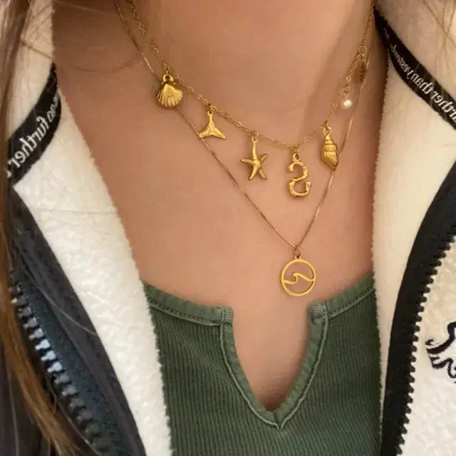 Saldonia  Ocean Initial Necklace