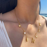 Avaria Ocean Initial Necklace