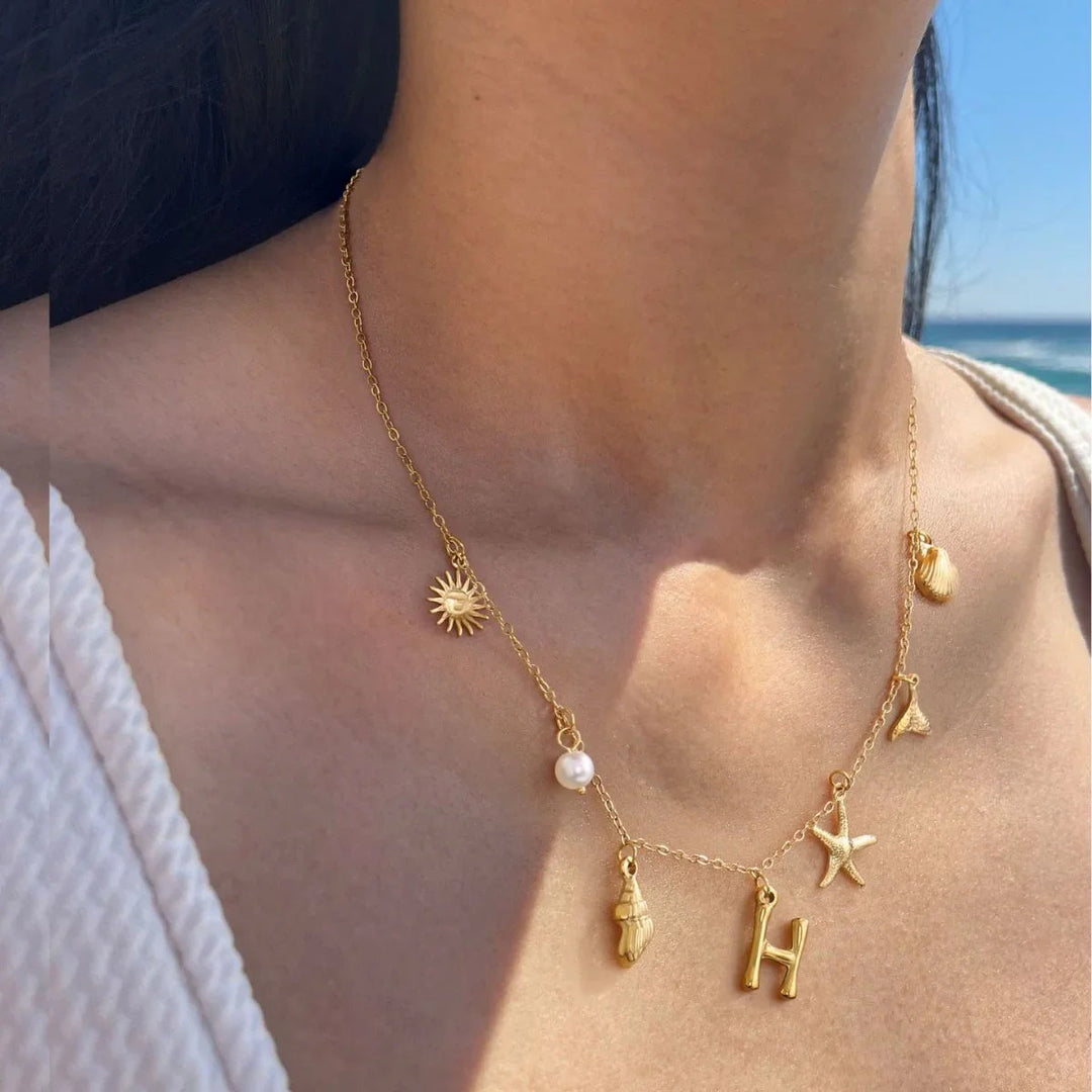 Saldonia  Ocean Initial Necklace