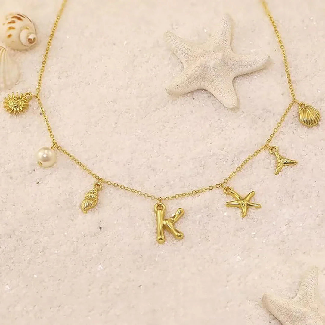 Saldonia  Ocean Initial Necklace