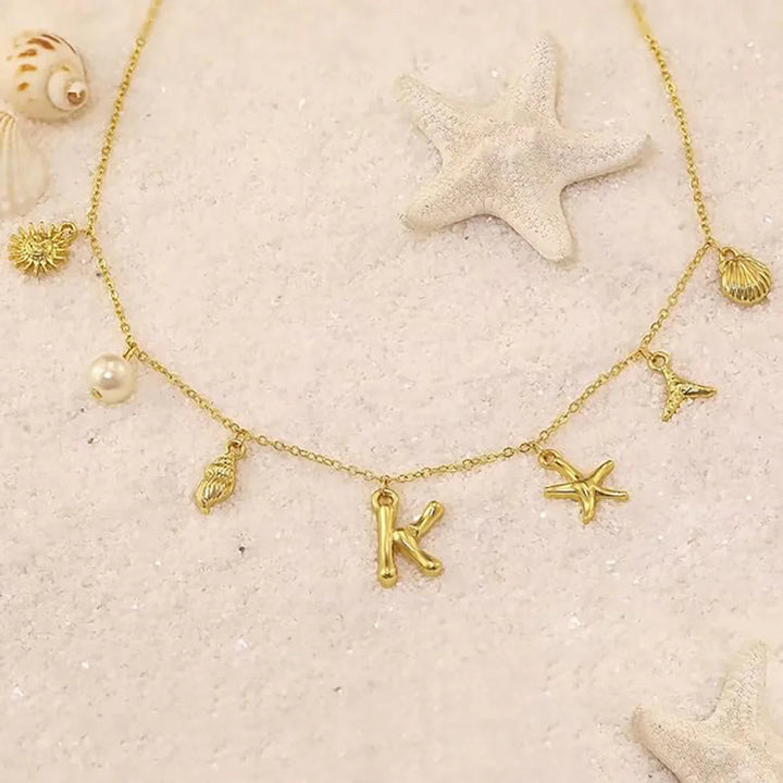 Saldonia  Ocean Initial Necklace