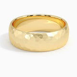 Elric Textured Core Ring | White Gold