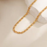 Nusa Woven Chain Necklace | White Gold