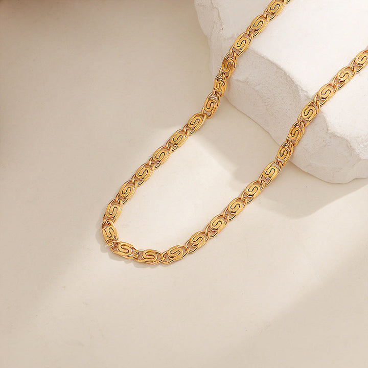 Nusa Woven Chain Necklace | White Gold