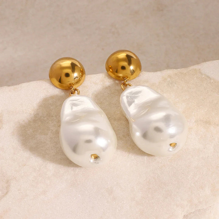 Riviera Pearl Drop Earrings