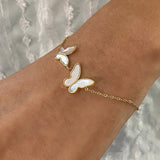Blaire Butterfly Pearl Bracelet