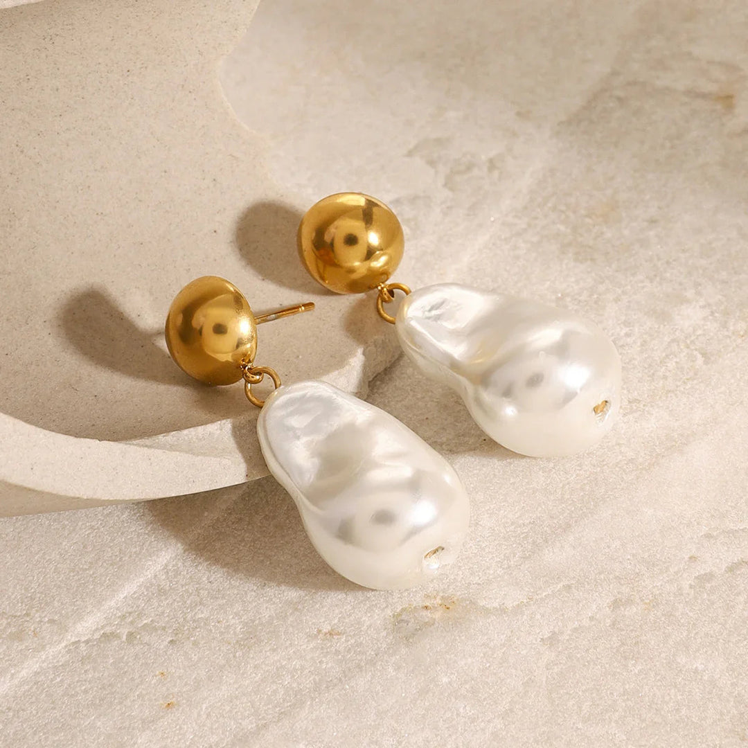 Riviera Pearl Drop Earrings