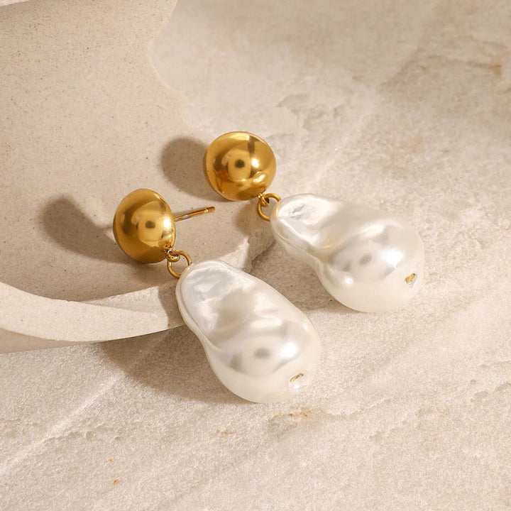Riviera Pearl Drop Earrings