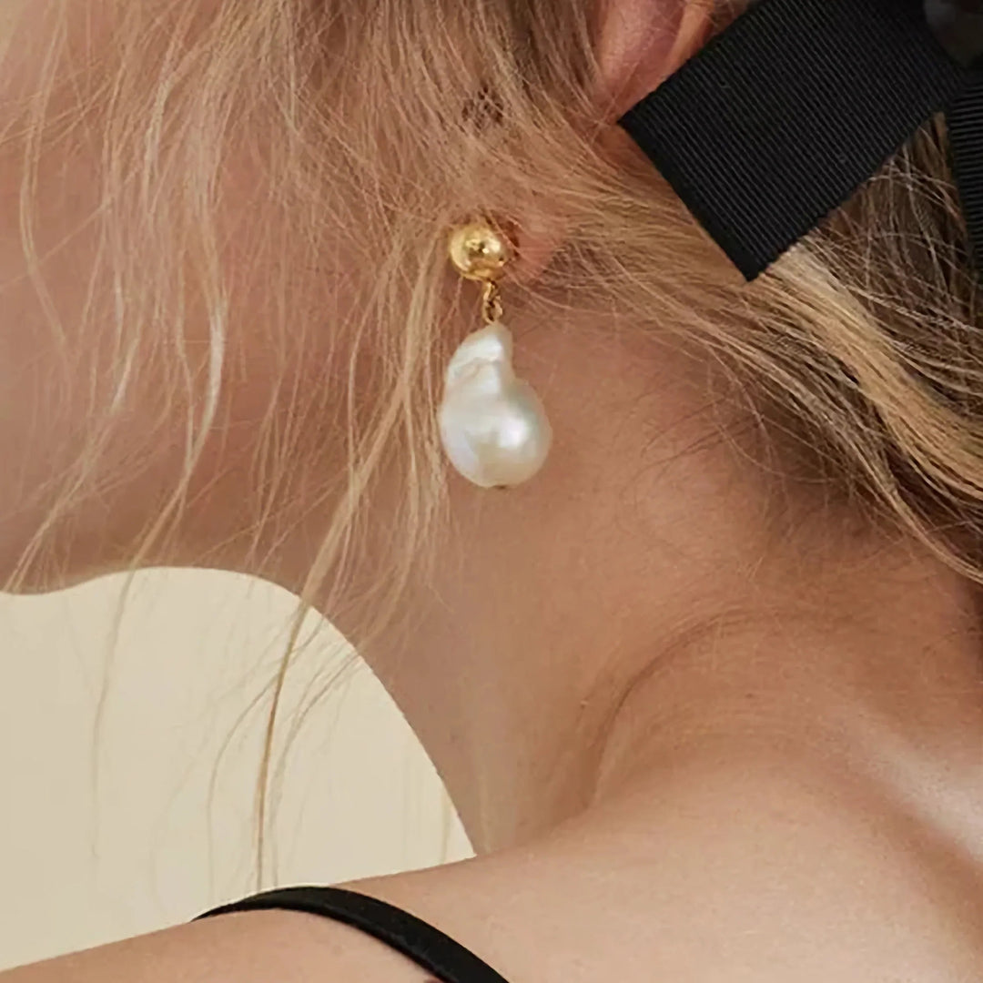 Riviera Pearl Drop Earrings