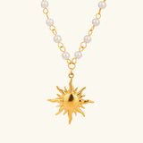 Apollo Sun Pearl Necklace