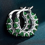 Elena Marlowe Hoop Earrings | White Gold
