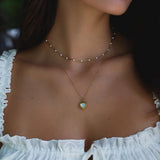 Mila White Bead Necklace