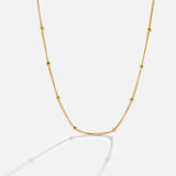 Niyah Bead Gold Chain Necklace
