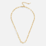 Paperclip Gold Necklace