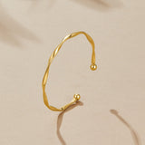 Twisted Imari Gold Bangle